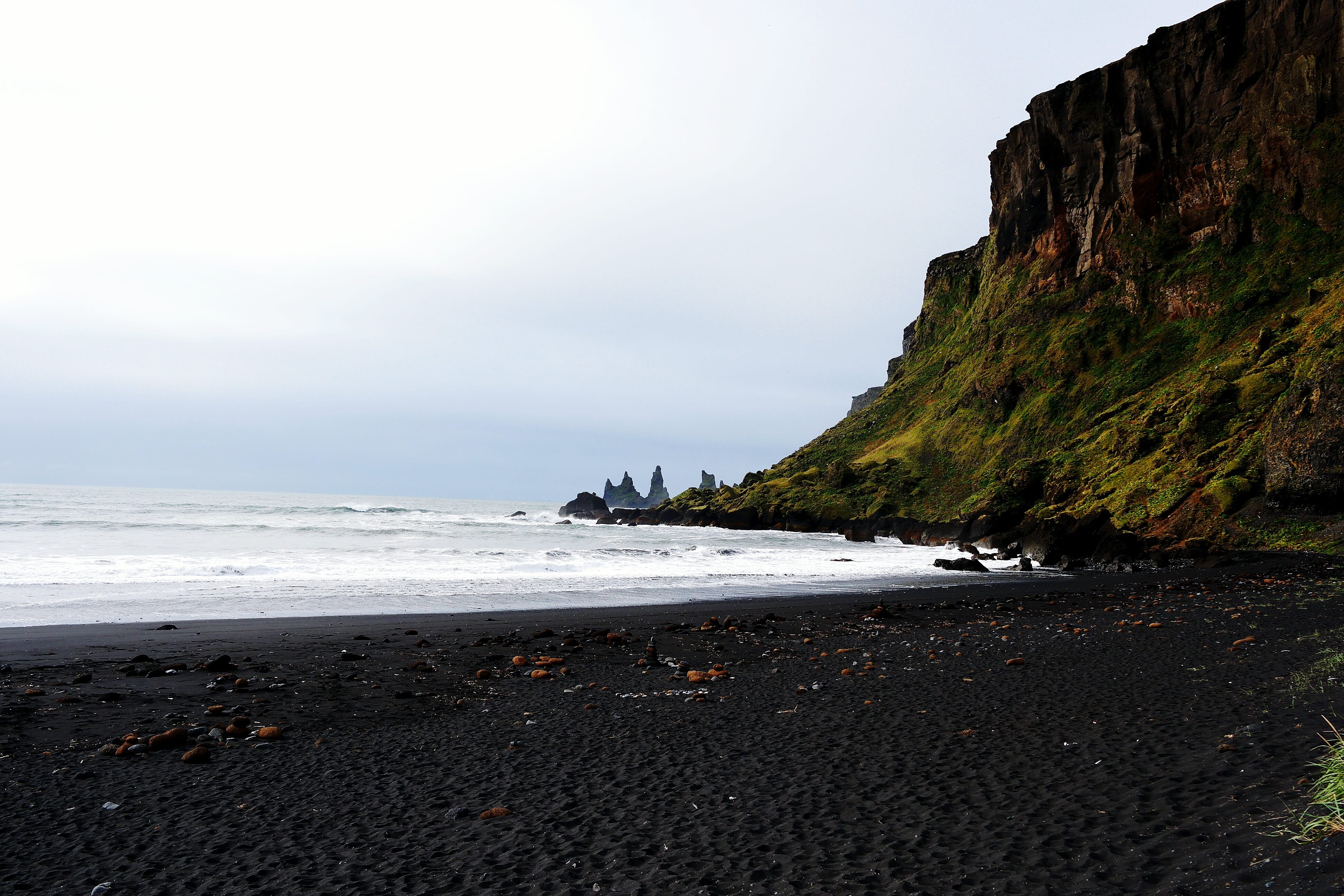 Reynisfjara black sand beach in Iceland