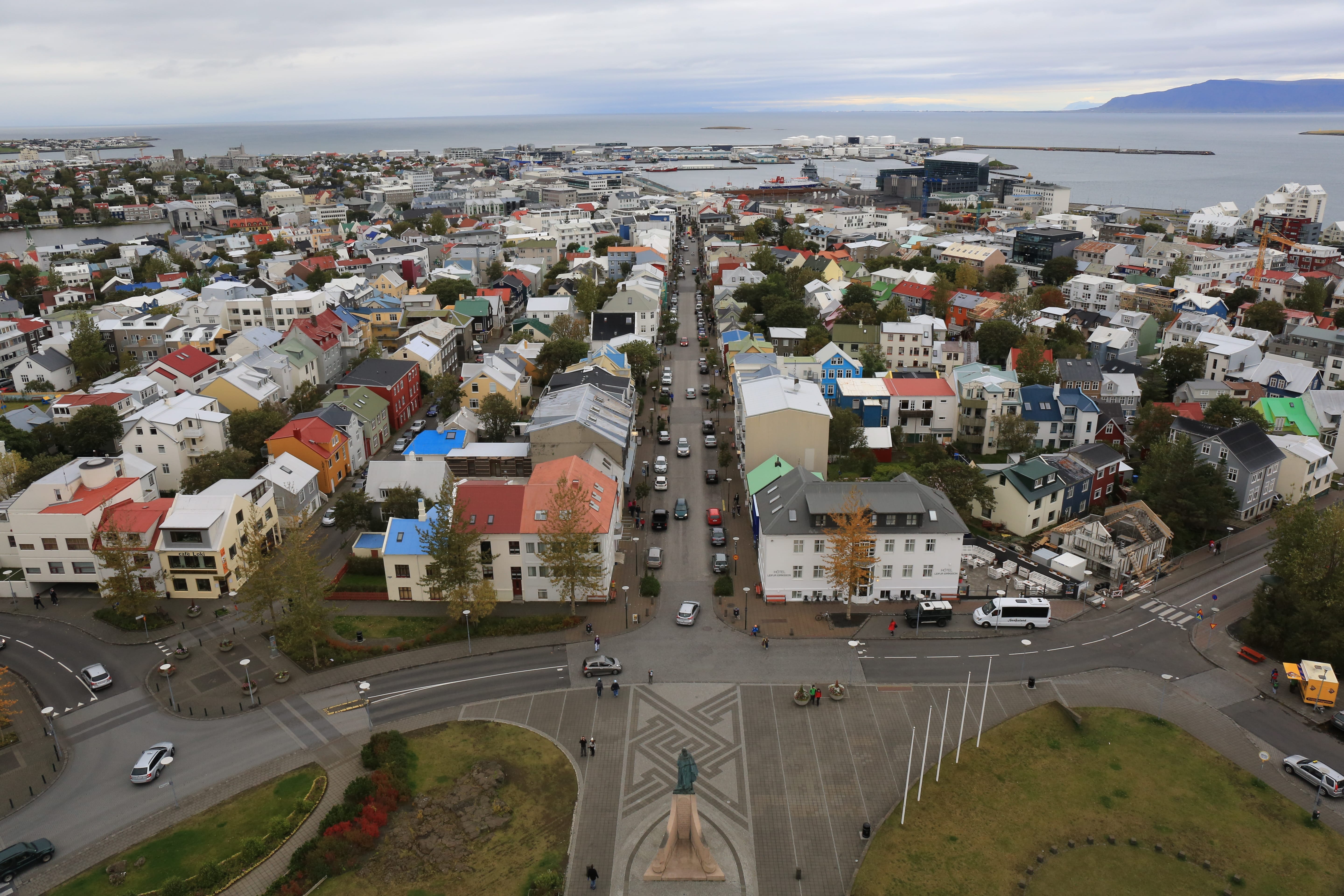 Colorful houses in Reykjavik Iceland