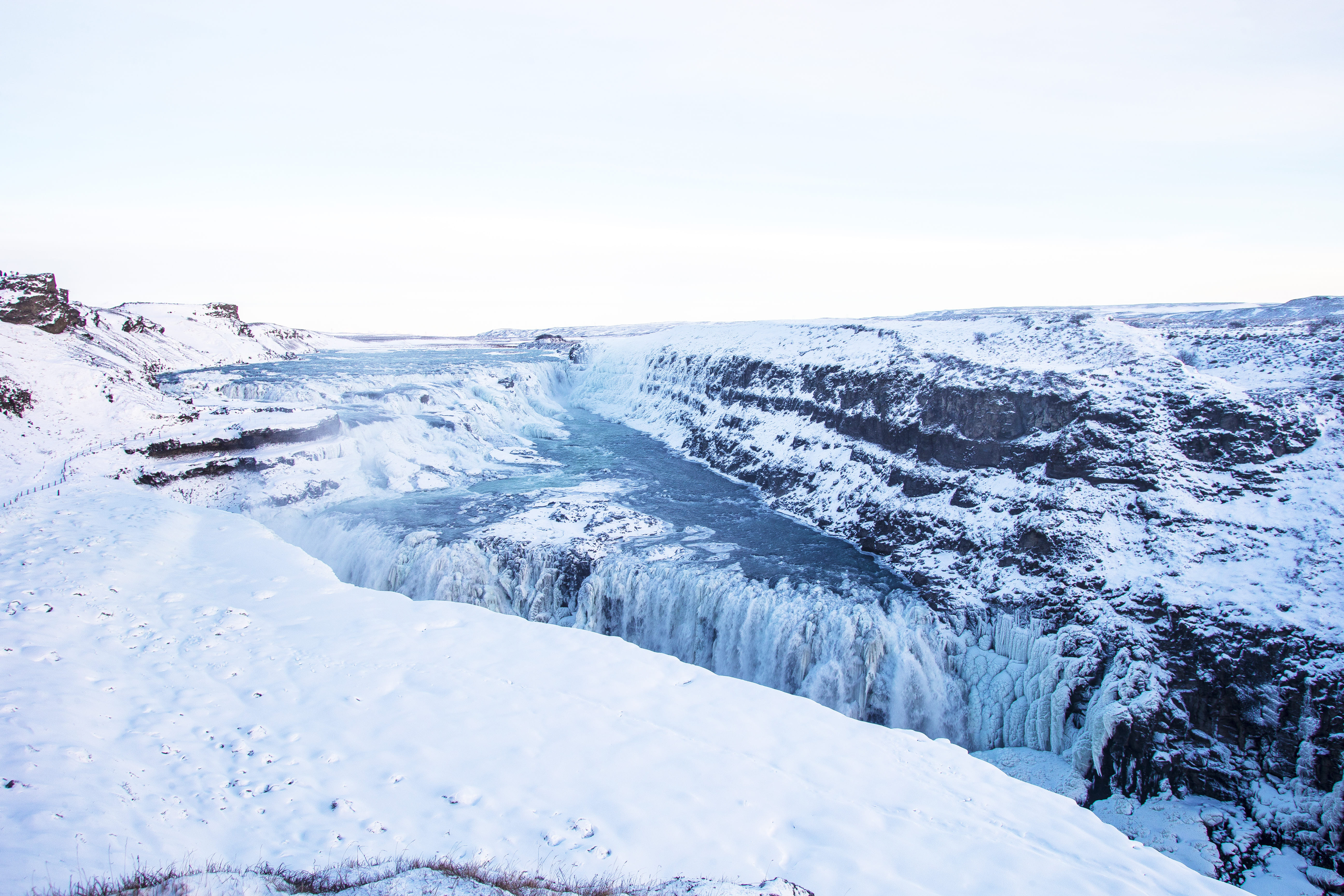 Gullfoss waterfall iceland europe