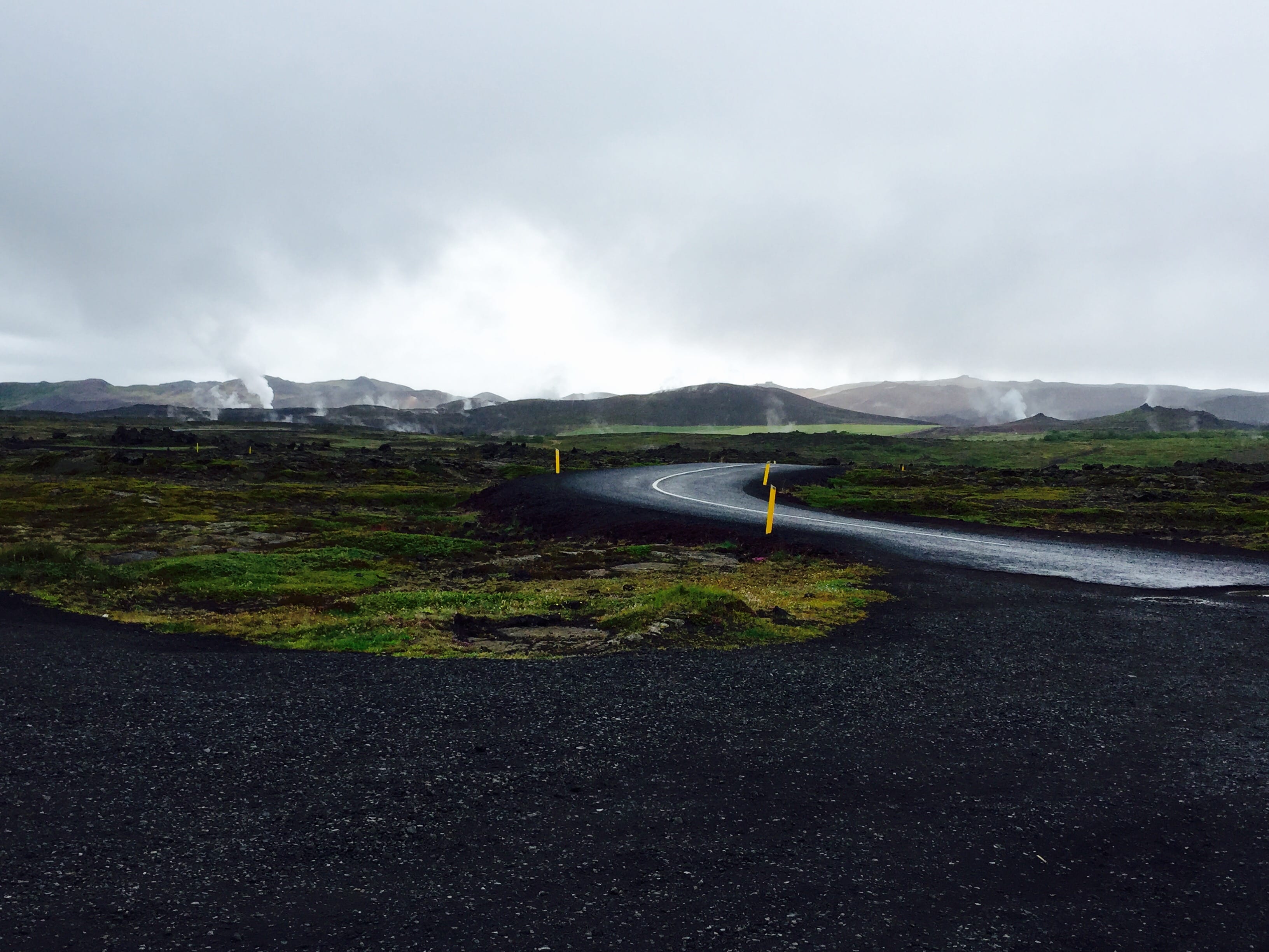 Country road passing through landscape